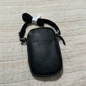 Just Be Black Shoulder Phone Bag